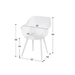 Hartman Tuinset Met Yasmani Tuintafel White 9 Hartman Tuinset Met Yasmani Tuintafel White -Hartman 1000045619 0103