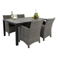 Hartman Tanger Tuintafel Met Wicker Tuinset