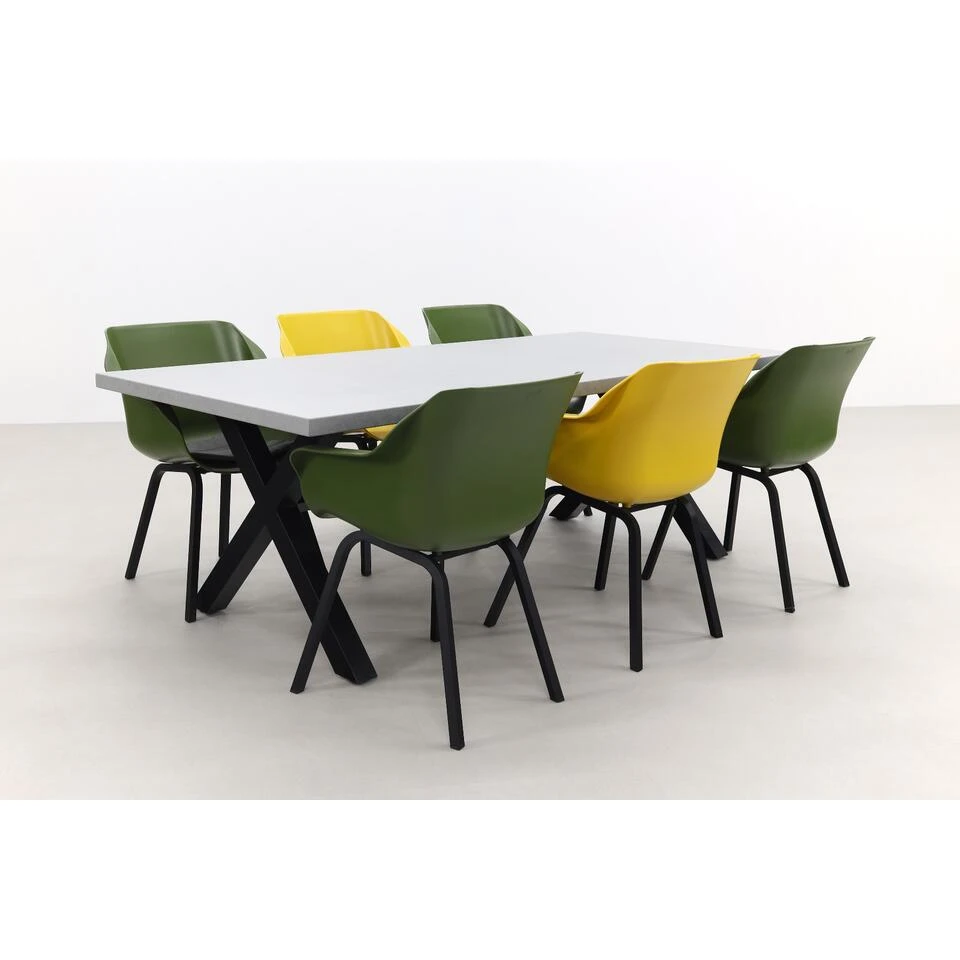 Hartman Sophie Element Green/Yellow /Verona 220 Cm. Tuinset – 7-delig 4 Hartman Sophie Element Green/Yellow /Verona 220 Cm. Tuinset – 7-delig - Afbeelding 2