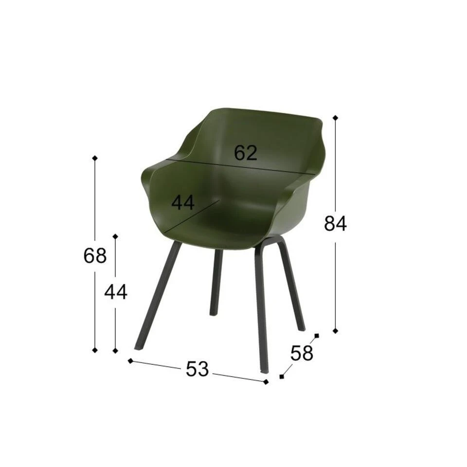 Hartman Sophie Element Green/Yellow /Verona 220 Cm. Tuinset – 7-delig 6 Hartman Sophie Element Green/Yellow /Verona 220 Cm. Tuinset – 7-delig - Afbeelding 4