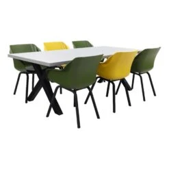 Hartman 36 Hartman Sophie Element Green/Yellow /Verona 220 Cm. Tuinset – 7-delig