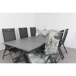 Hartman Napoli/Concrete 220 Cm. Tuinset 7-delig Verstelbaar -Hartman 1000054204 0103