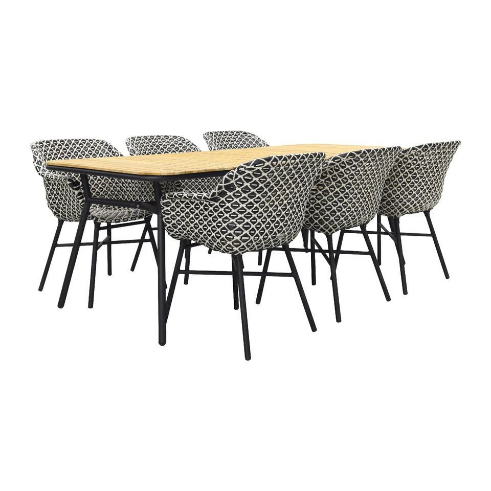 Hartman Delphine/Bella 180x90 Cm. - 5-delige Tuinset 3 Hartman Delphine/Bella 180x90 Cm. - 5-delige Tuinset