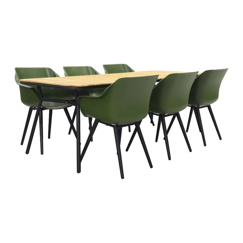 Hartman Sophie Studio Moss Green/Bella 220x95 Cm. - 7-delige Tuinset 3 Hartman Sophie Studio Moss Green/Bella 220x95 Cm. - 7-delige Tuinset