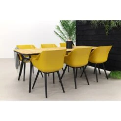 Hartman Sophie Studio Curry Yellow/Bella 220x95 Cm. - 7-delige Tuinset -Hartman 1000058433 0102