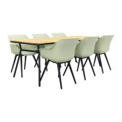Hartman Sophie Studio French Green/Bella 220x95 Cm. - 7-delige Tuinset