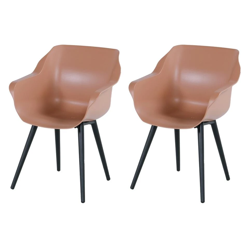 Hartman Sophie Studio Dining Armstoel - Italian Terra - Set Van 2 3 Hartman Sophie Studio Dining Armstoel - Italian Terra - Set Van 2