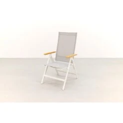 Hartman Napoli Verstelbare Tuinstoel - Teak Armleuning - Wit 9 Hartman Napoli Verstelbare Tuinstoel - Teak Armleuning - Wit -Hartman 1000074462 0103