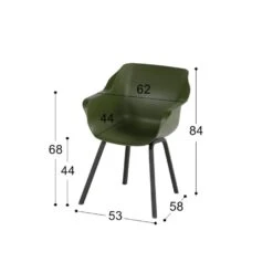 Hartman Sophie Element Dining Armstoel- Moss Groen - 4 St. 9 Hartman Sophie Element Dining Armstoel- Moss Groen - 4 St. -Hartman 1000074496 0103