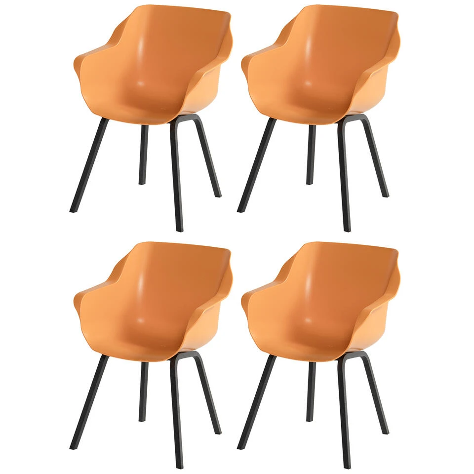Hartman Sophie Element Dining Armstoel- Indian Orange - 4 St. 3 Hartman Sophie Element Dining Armstoel- Indian Orange - 4 St.