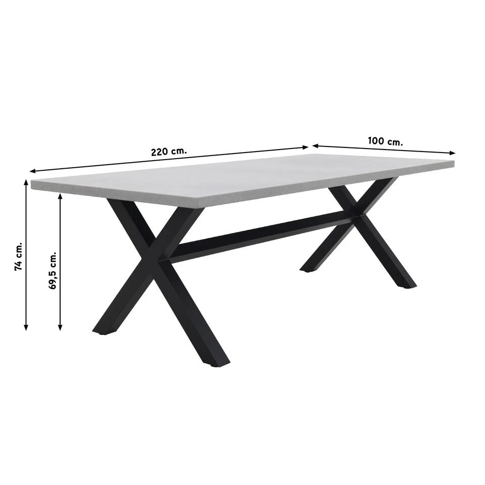 Hartman Sophie Studio Orange/Verona Black 220 Cm. Tuinset Met Bank - 5-delig 6 Hartman Sophie Studio Orange/Verona Black 220 Cm. Tuinset Met Bank - 5-delig - Afbeelding 4