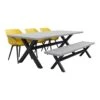 Hartman Sophie Studio Yellow/Verona Black 220 Cm. Tuinset Met Bank - 5-delig -Hartman 1000084606