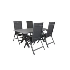 Hartman Napoli/Concrete 160 Cm. Tuinset 5-delig Verstelbaar -Hartman 1000085663 0102