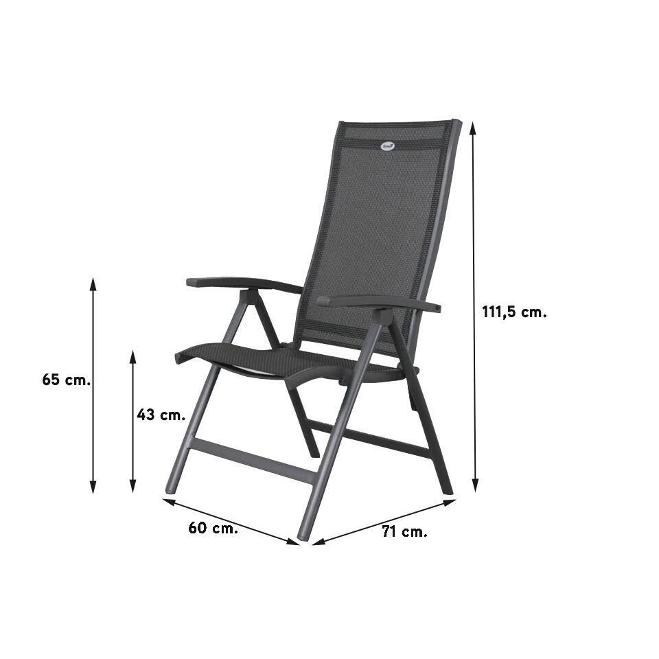 Hartman Salvatore/VDG Lena 160 Cm. Verstelbare Tuinset - 5-delig 5 Hartman Salvatore/VDG Lena 160 Cm. Verstelbare Tuinset - 5-delig - Afbeelding 3