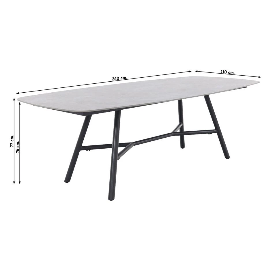 Hartman Benevento Tuintafel 240x110 Cm. 4 Hartman Benevento Tuintafel 240x110 Cm. - Afbeelding 2