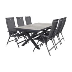 Hartman 38 Hartman Salvatore/Ottowa 205-265x100 Cm. - 7-delige Tuinset Verstelbaar