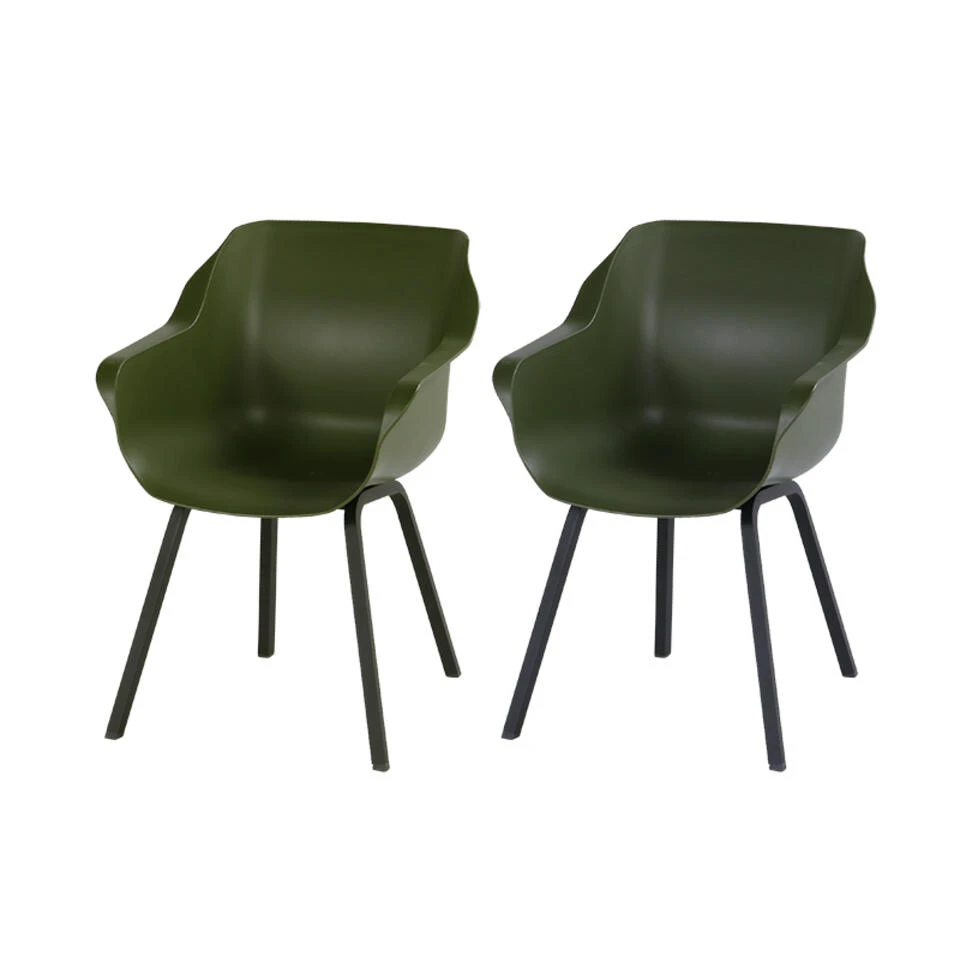 Hartman Sophie Element Dining Armstoel- Moss Groen - 2 St. 3 Hartman Sophie Element Dining Armstoel- Moss Groen - 2 St.