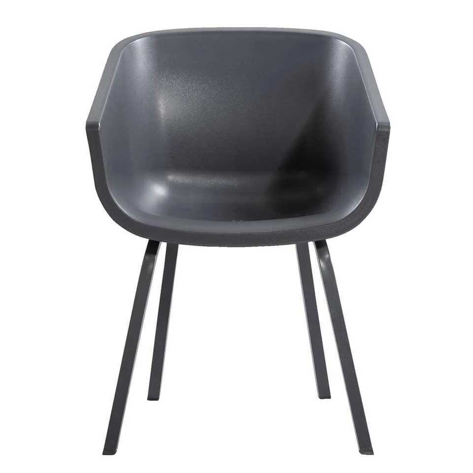 Hartman Kuipstoel Amalia - Antraciet - Aluminium Onderstel 4 Hartman Kuipstoel Amalia - Antraciet - Aluminium Onderstel - Afbeelding 2