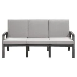 Hartman 24 Hartman Loungebank 3-zits - Antraciet - 93x191x84 Cm - Incl. Kussens
